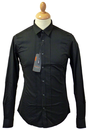 BEN SHERMAN Retro 60s Mod Tuxedo Style Shirt (B)