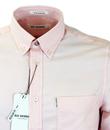 BEN SHERMAN 60s Mod Button Down Oxford Shirt PINK