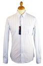 Striped BEN SHERMAN Retro Mod Formal Pocket Shirt 