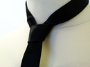 BEN SHERMAN Tailoring 60s Mod Black Skinny Tie