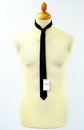 BEN SHERMAN Tailoring 60s Mod Black Skinny Tie