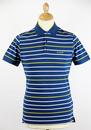 BEN SHERMAN Pique Stripe Retro Mod Polo Shirt (P)