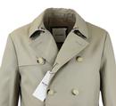 Ben Sherman Double Breasted Twill Trench Coat M