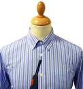 Multi Stripe BEN SHERMAN 60s Mod Button Down Shirt