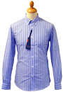 Multi Stripe BEN SHERMAN 60s Mod Button Down Shirt