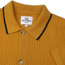 BEN SHERMAN 60s Mod Ribbed Button Up Polo Top (MY)