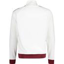 BEN SHERMAN Retro 90s House Taped Track Top Ivory