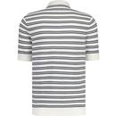 Ben Sherman Jacquard Stripe Knitted Polo Shirt I