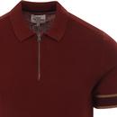 BEN SHERMAN 60s Mod Colour Block Knitted Polo C