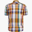 Ben Sherman Large Madras Check Button Down Shirt C