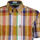 Ben Sherman Large Madras Check Button Down Shirt C