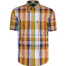 Ben Sherman Large Madras Check Button Down Shirt C