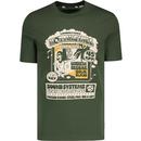 Ben Sherman Notting Hill Carnival Men's Retro T-shirt in Green