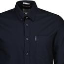 BEN SHERMAN 60s Mod Button Down Oxford Shirt Black