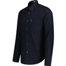 BEN SHERMAN 60s Mod Button Down Oxford Shirt Black