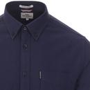 BEN SHERMAN Mod Button Down Oxford Shirt COBALT