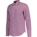 BEN SHERMAN Mod Button Down Oxford Shirt Grape