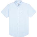 BEN SHERMAN 60s Mod SS Signature Oxford Shirt SKY