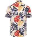 BEN SHERMAN Retro Reverse Palm Print Shirt (Mango)