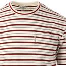 BEN SHERMAN Men's Retro 60s Multi Stripe T-Shirt