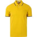 Romford BEN SHERMAN Retro Mod Tipped Polo DIJON
