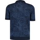 Ben Sherman Swirl Jacquard Button Through Polo DN