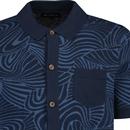 Ben Sherman Swirl Jacquard Button Through Polo DN