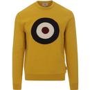 BEN SHERMAN Applique Mod Target Logo Sweater DIJON