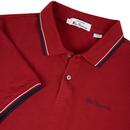 BEN SHERMAN Mod Tipped Signature Polo Top (Red)