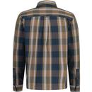 Ben Sherman Retro Cotton Twill Check Overshirt D