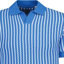 Ben Sherman Vertical Wave Johnny Collar Polo Shirt