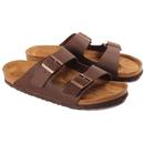 birkenstock arizona BF sandals saddle matt brown