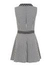 Ruth BRIGHT & BEAUTIFUL 60s Mod Flared Check Dress
