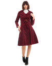 Sage BRIGHT & BEAUTIFUL Retro 60s Belted Cord Coat