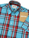 BRUTUS TRIMFIT Mod Heritage Light Blue Check Shirt