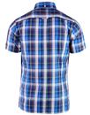 BRUTUS TRIMFIT Retro 60s Check Shirt - Blue Madras