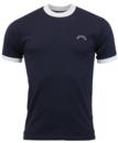 BRUTUS Mens Retro Mod 70s Ringer T-Shirt