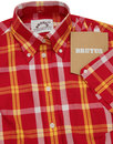 BRUTUS TRIMFIT Women's Mod Tartan Check Shirt RED