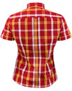 BRUTUS TRIMFIT Women's Mod Tartan Check Shirt RED