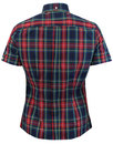 BRUTUS TRIMFIT Women's Heritage Check Shirt NAVY