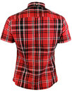 BRUTUS TRIMFIT Womens Heritage Red Tartan Shirt