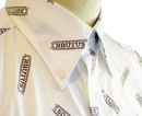 BRUTUS Retro 70s Mod Button Down Logo Shirt (W)