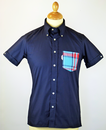 Tartan Pocket BRUTUS TRIMFIT Retro Mod Shirt (N)