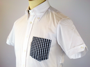 Gingham Pocket BRUTUS TRIMFIT Retro Mod Shirt (W)
