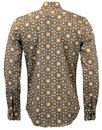 Box Tops CHENASKI Retro 70s Geometric Shirt (C)