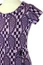 Ska Paisley CHENASKI Retro Mod Knit Jersey Dress