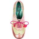 Clara Bow POETIC LICENCE Mod Brogue Heels in Pink