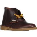 clarks originals mens leather hiker ankle boots burgundy