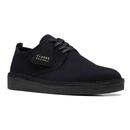 Clarks Originals Desert Coal London Retro Mod Suede Shoes in Black 26171744