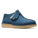 Clarks Originals Desert Trek Retro Mod Nubuck Shoes Blue/Grey 26170134